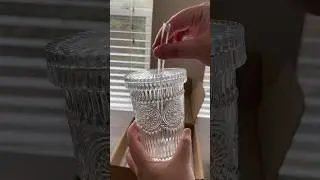 Amazon glass cup haul #kawaiihaul #lifestyle #aestheticdrink