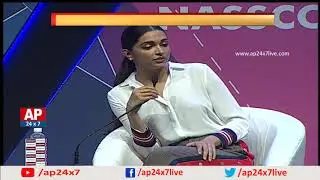 Heroine Deepika Padukone in Global IT Congress | Hyderabad | AP24x7