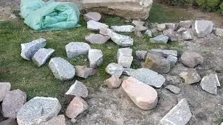 Remont siedliska na mazurach, robimy podjazd z kamienia łupanego