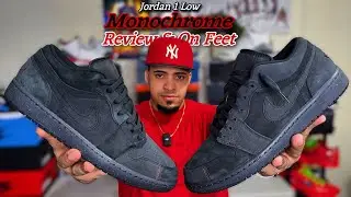 Обзор Jordan 1 Low Craft Monochrome &laquo;Dark Smoke Grey&raquo; и описание на ногах