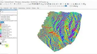 ArcGIS10.8 Aspect of Digital Elevation Model DEM Surface Analysis