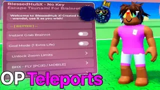 BEST Escape Tsunami For Brainrots Script *NO KEY* Spawner, Teleport, + MORE!