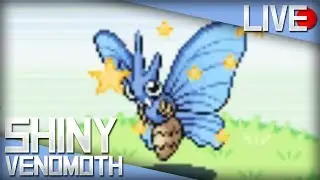 LIVE! Shiny Venomoth after 3,690 Encounters in Pok&eacute;mon LeafGreen!