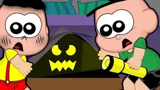 Casc&atilde;o Cebolinha e M&ocirc;nica e o Monstro da Cama - Desenho Animado