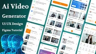 Ai Video Generator UI Design | Figma Tutorial | Ai Mobile App  UI UX Design ||