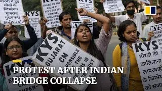 Protesters demand Gujarat state chief&rsquo;s resignation after Indian bridge collapse
