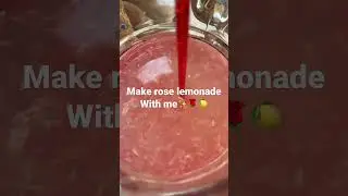 Making rose lemonade! #refreshing