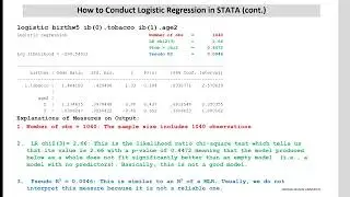 Logitic Regression in STATA