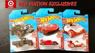 Hot Wheels Red Edition Target Exclusives | Toyota Landcruiser | Koenigsegg Jesko |Donut Drifter