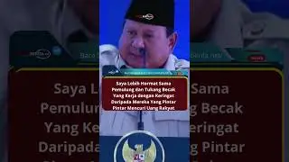 Saya Lebih Hormat Sama Pemulung dan Tukang Becak Yang Kerja dengan Keringat Daripada Mereka Yang Pin
