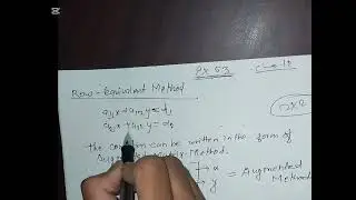 #Class 12 Maths//Chapter Matrix//Ex.5.3//Row equivalent method//