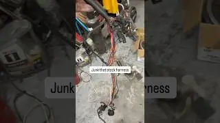 Wiring for the sportster chopper.  #motorcycle #harleydavidson #bikelife #biker #chopper #sportster