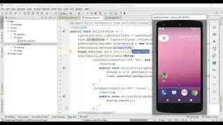 Prompt Dialog box in Android studio