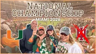 UMiami vs Indiana Championship Game🧡💚 VLOG