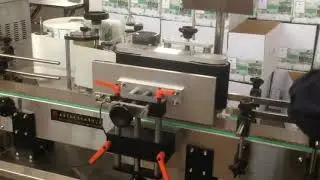 6 heads lifting filling pesticide liquid capping induction sealing round bottles labeling line