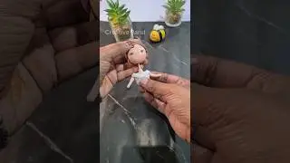 Making cute couple using super clay #shorts #shortvideo #creativeparul #trending #clay #clayart