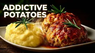 BETER THAN FRENCH FRIES! Addictive Potato Recipe You Need to Try. With mushroom meatballs