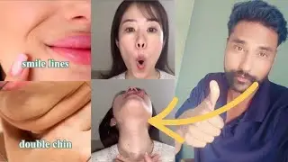 How to Get Rid of Smile Lines & Double Chin Naturally! (Face Yoga Exercises