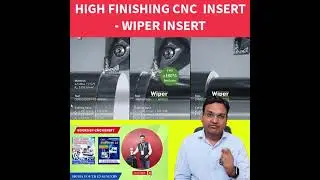 WORLD BEST CNC TURNNING INSERT - WIPER INSERT - CNC FINISHING INSERT #SHORTS #youtubeshorts