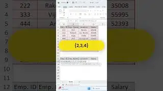 VLOOKUP with Multiple Columns 😲 | Excel Advanced Trick, #excel #viral #trending #interview #vlookup