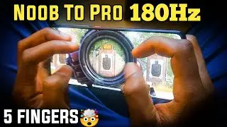 Poco F2 Pro Pubg Test 180Hz⚡5 Finger Claw {HANDCAM} Noob To Pro Pubg