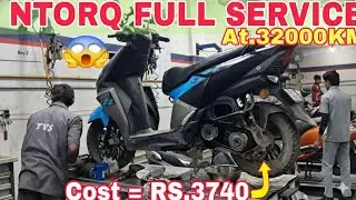 TVS NTORQ Full Service Process || Making it Smooth Again! 🚀