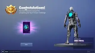 Ghost Portal BackBling Unlocked! [ Skull Trooper Challenges [ Fortnite Season 6 [ Jason Mc