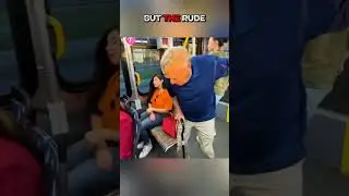Old Man Teaches Rude Girl a Lesson on the Bus! 🚌👴🎒#RespectTheElderly #InstantKarma