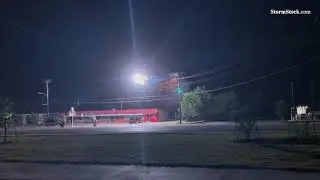 Electric power lines arc and create 