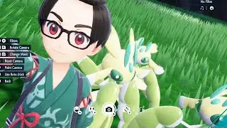 Shiny Lurantis showcase & Solar Blade | Pokemon Scarlet & Violet