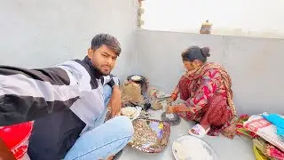 Aaj humne chulhe Pe khana banaya 🤤🍱🫕 || Bittu Rajput Vlogs 
