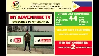Updated Green list, Yellow list at Red list countries as of Nov. 13 2021.