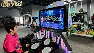 CRAZY JAZZ DRUMS Arcade Game | New Music Drum Machine | FEC & Arcade Center
