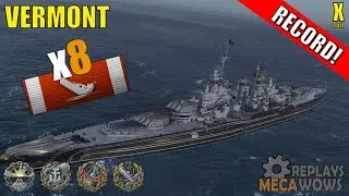 Vermont 8 Kills & 248k Damage | World of Warships Gameplay