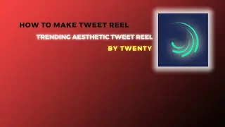 instagram trending aesthetic shining tweet reels video editing|| alightmotion tutorial