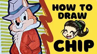 HOW TO DRAW - Chip (Chip 'n Dale: Rescue Rangers)