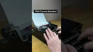 How to use all functions on a 1936 Corona Standard Flat Top vintage portable typewriter