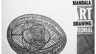 Easter Egg Drawing using Mandala Art Technique