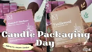 Candle Packaging ASMR | Wrapping My Boxed Candles with Sleeves | No Talking