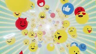 2 Hour Emoji Happy Birthday Party Background Video