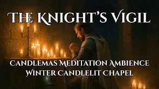 The Knight&rsquo;s Vigil | Candlemas Meditation Ambience | Winter Candlelight Medieval Chapel
