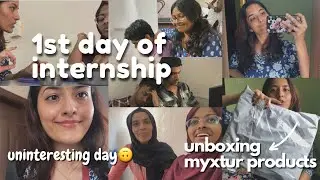 Internship started 🩺 • unboxing myxtur products