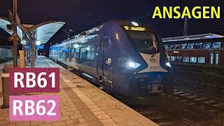 [Niederbarnimer Eisenbahn] Ansagen der RB61 und RB62 Angermünde - Schwedt (Oder) / Prenzlau