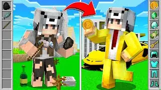 1 TL FAKİR HAYATI VS 1000 TL ZENGİN HAYATI 😱 - Minecraft