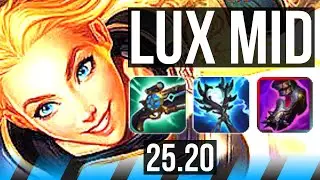 LUX vs SYNDRA (MID) | Godlike | EUW Master | 25.20