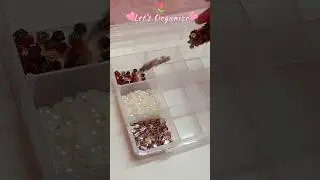 I Organized My Beads & Kundan Collection! #organizingasmr #ytshorts