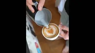 Winged Empty Heart Latte art #shorts #coffee #barista #art see this next level latte art skills