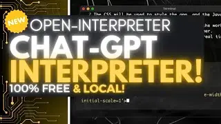 Open Interpreter HUGE UPDATE: Code Interpreter You Can Run LOCALLY!