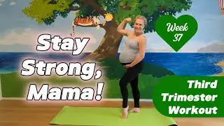 Full Body Workout in Pregnancy Week 37 │Third Trimester Workout  │ Pregnant 37 weeks + 1 day