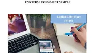 Aiou Solved Assignment (9416) ETAEnglish Literature  Sample Autumn 2019